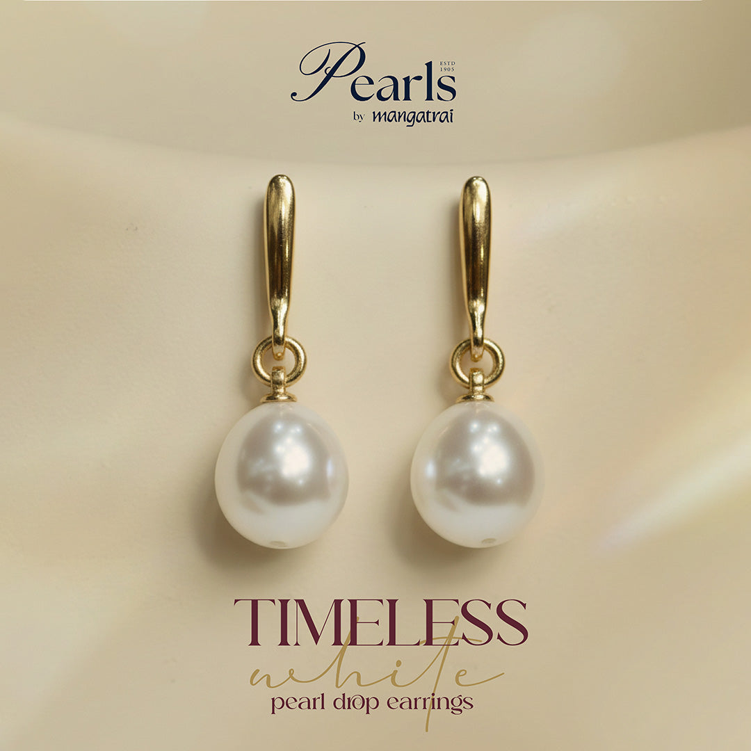 Trio Pearl Drop Earrings Set