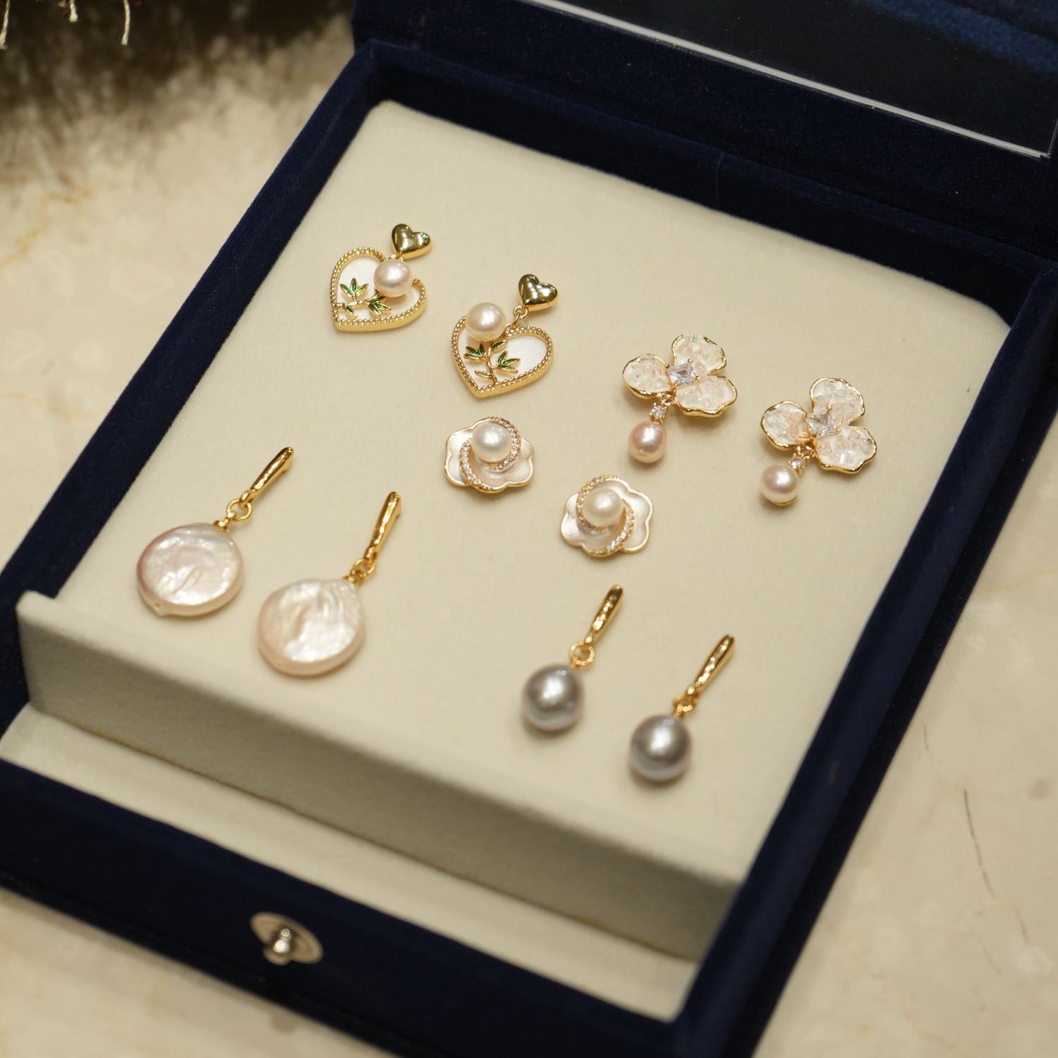 Everyday Luxe: The Pearl Essentials Earring Box (Set of 6)