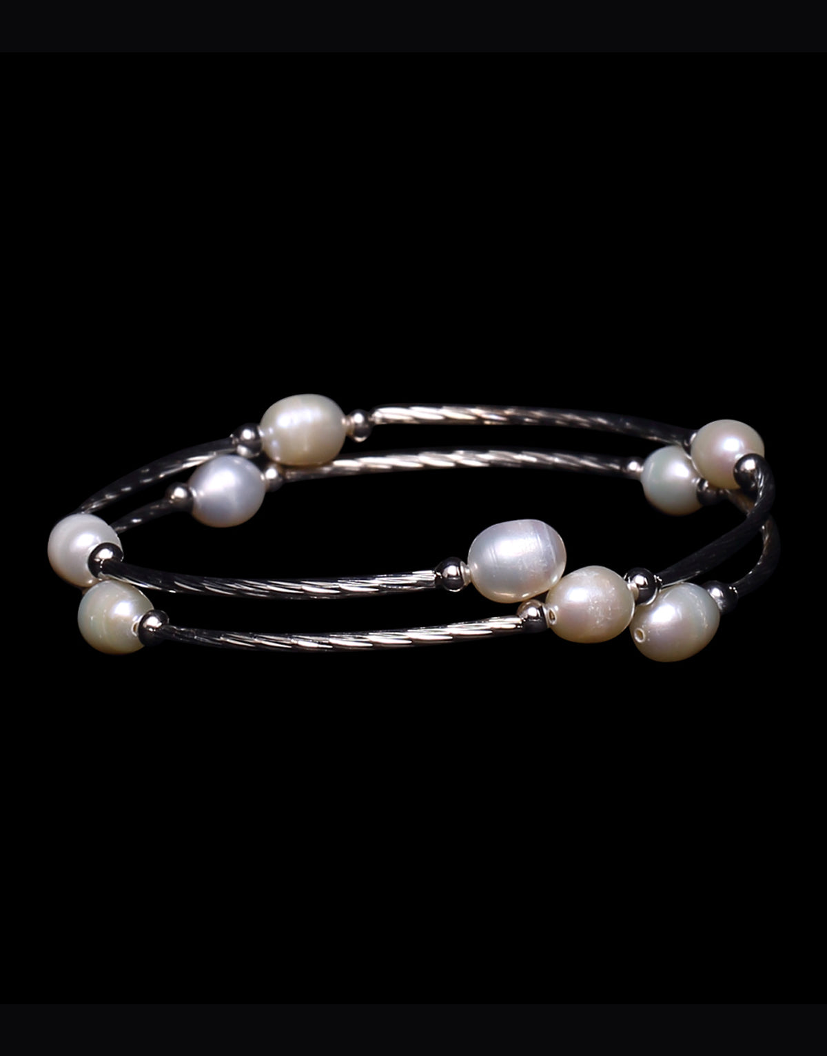 Fancy Freshwater Pearl Bangle Bracelet