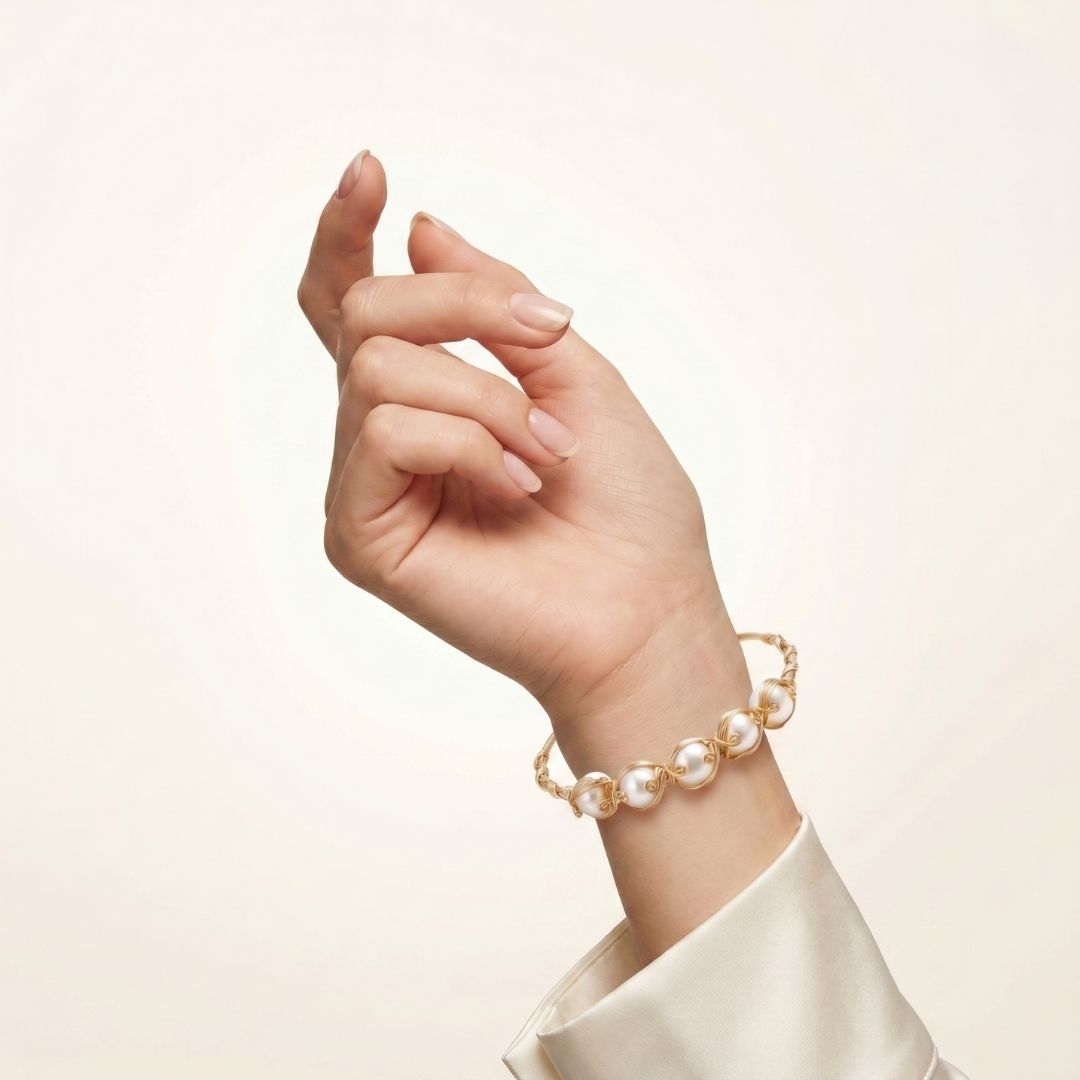 Golden Harmony 5 Freshwater Pearl Bracelet