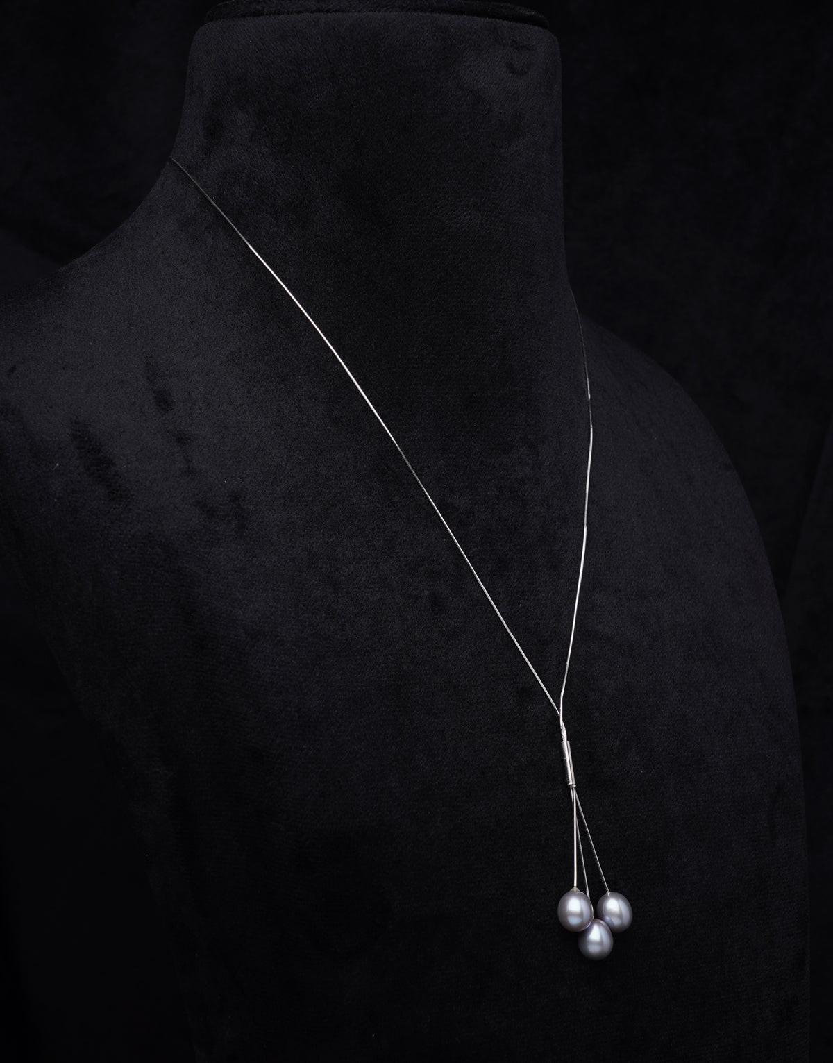 92.5 Silver White Freshwater Pearl Chain