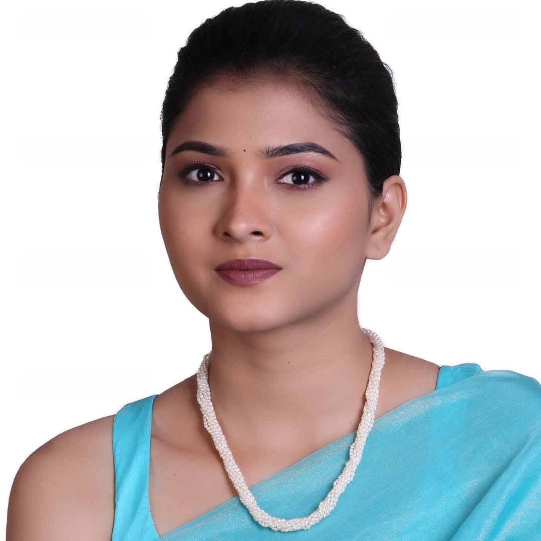Freshwater White Rice Pearl Necklace