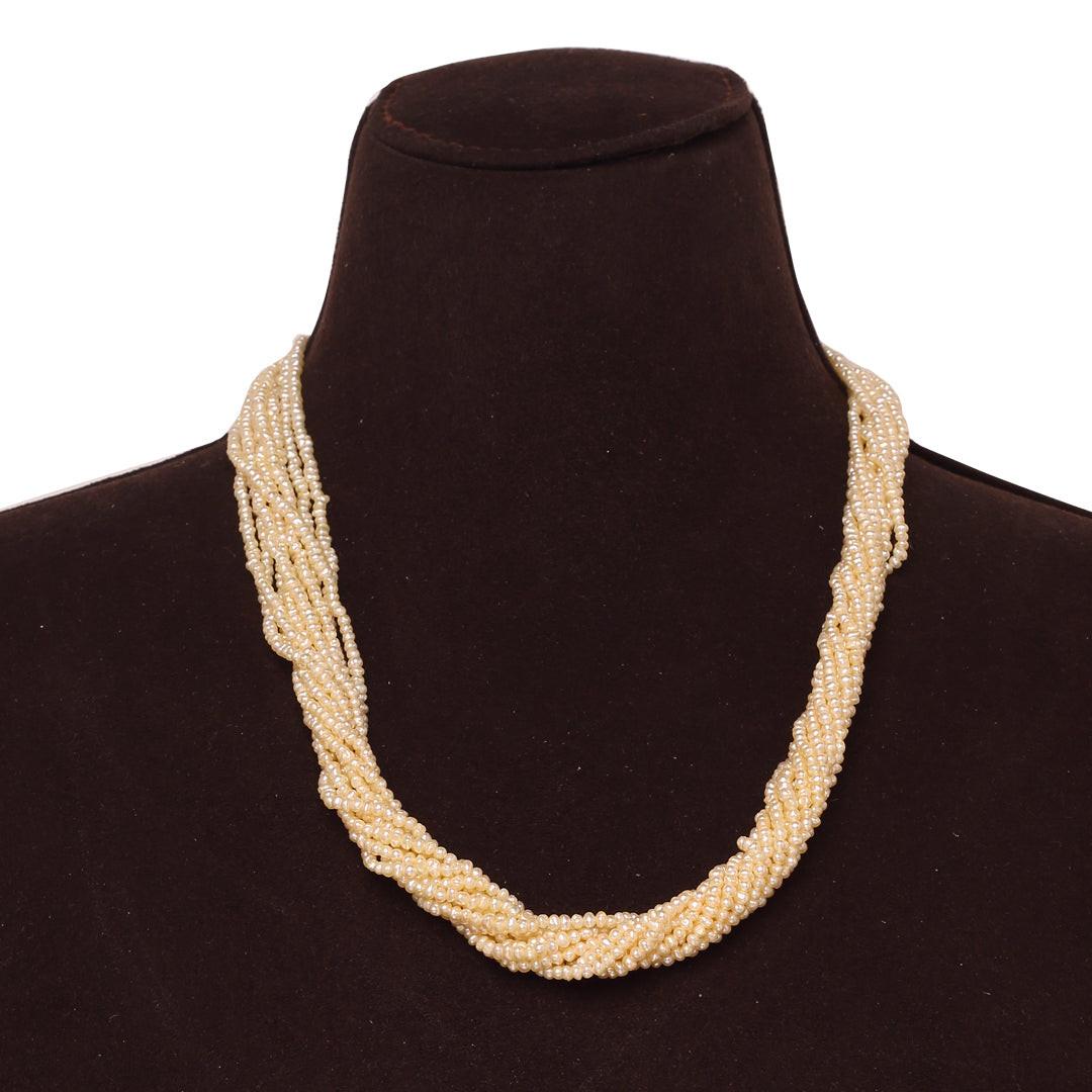 Twisted Freshwater Seed Pearl Necklace