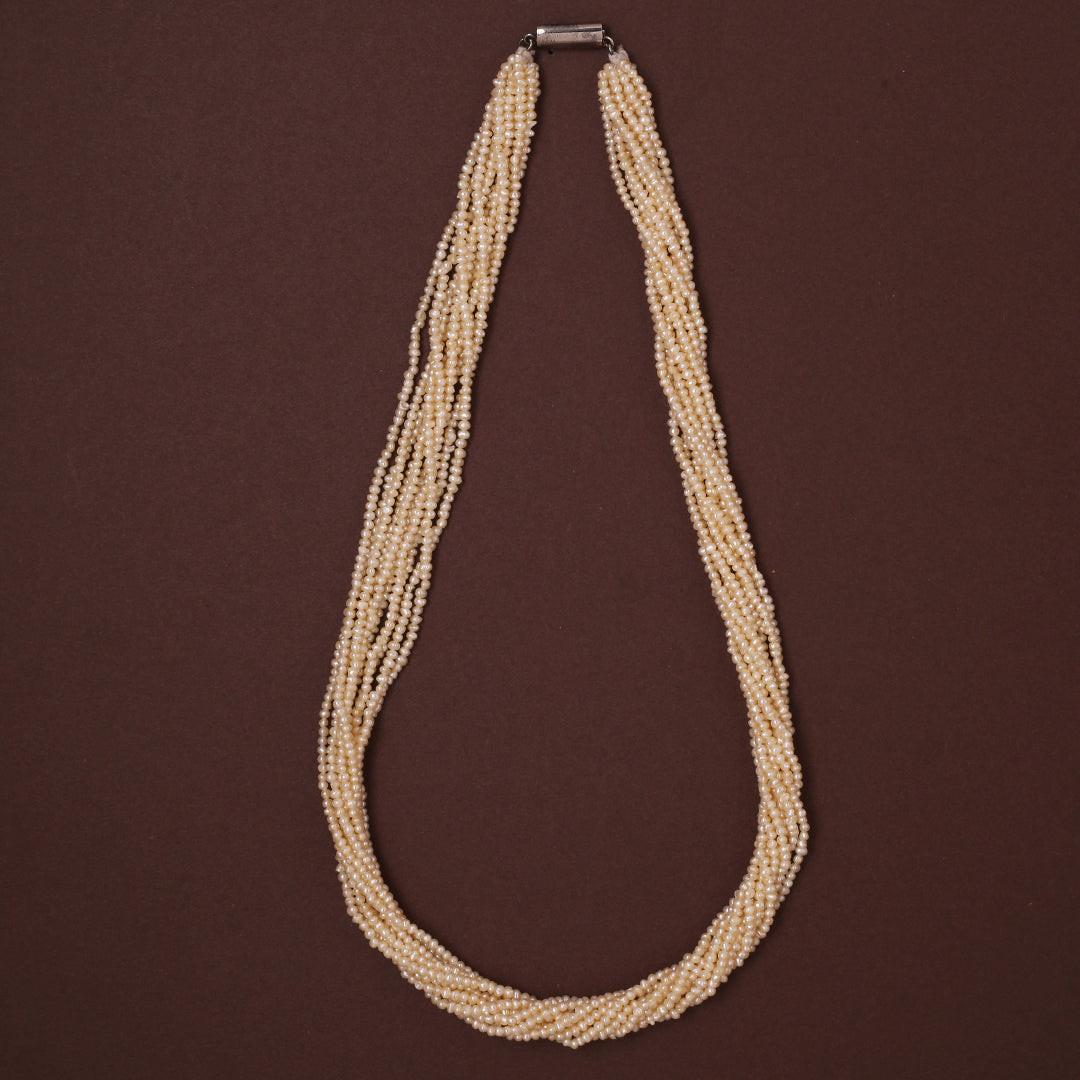 Twisted Freshwater Seed Pearl Necklace