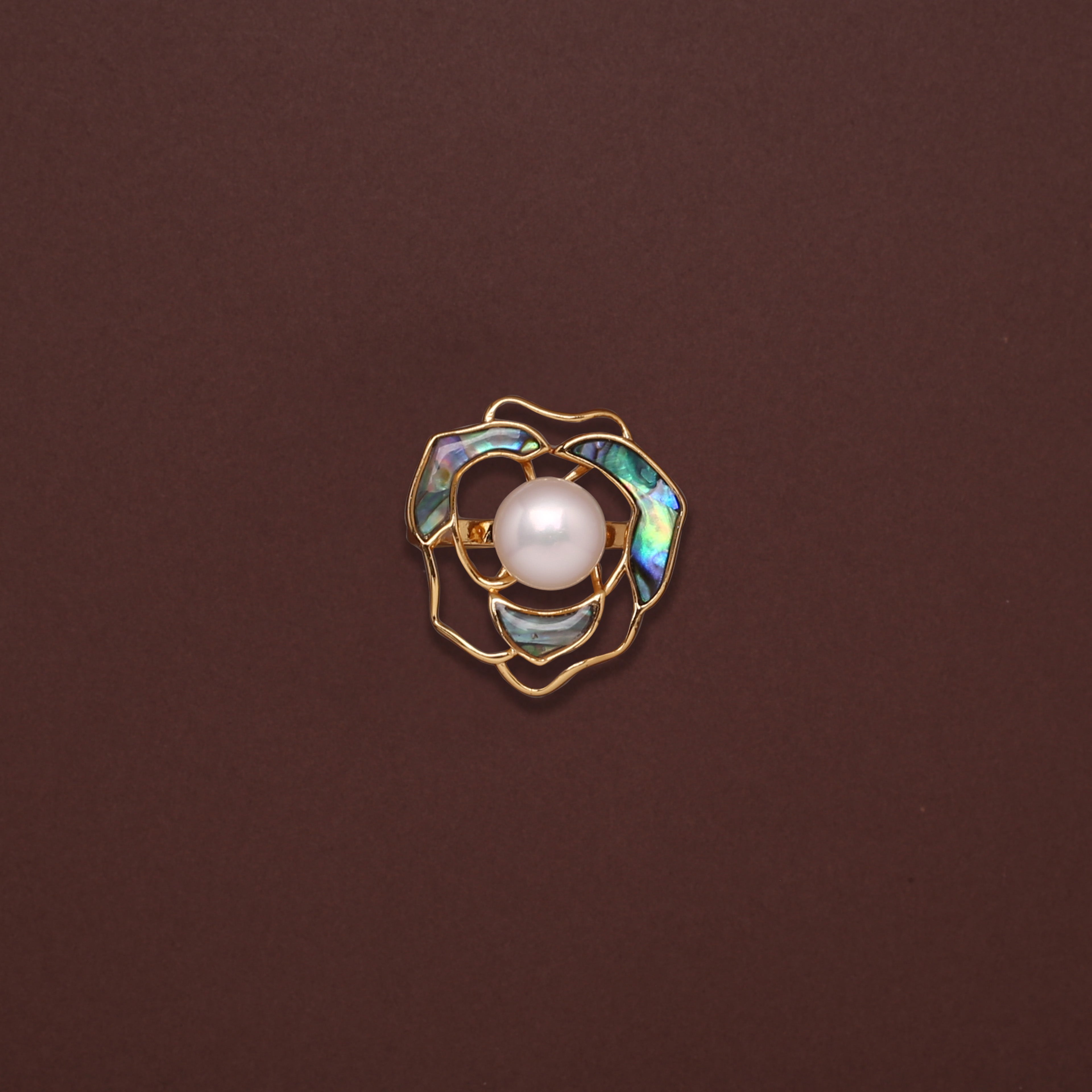 Blooming Elegance Freshwater Pearl Ring