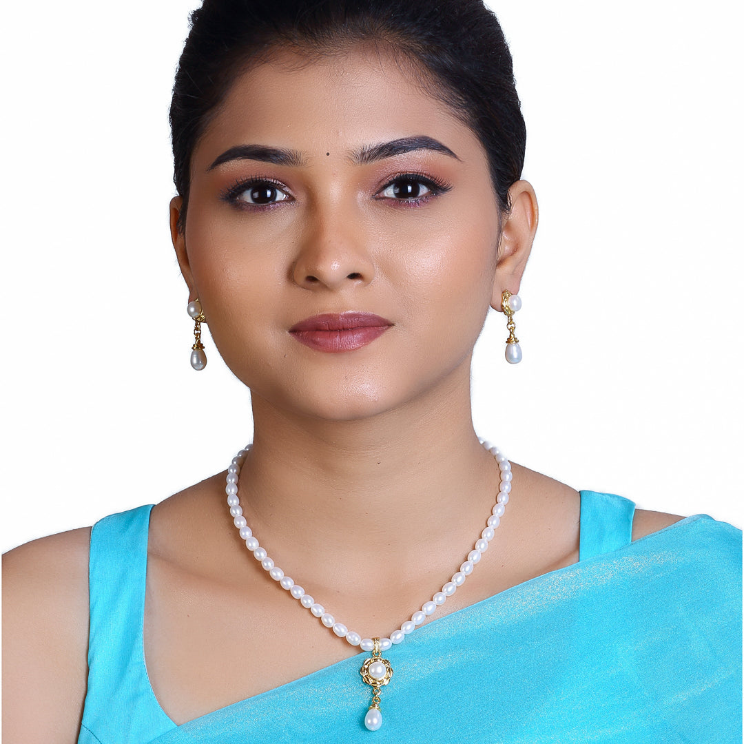 Freshwater Oval Shape Pearl Empress Set