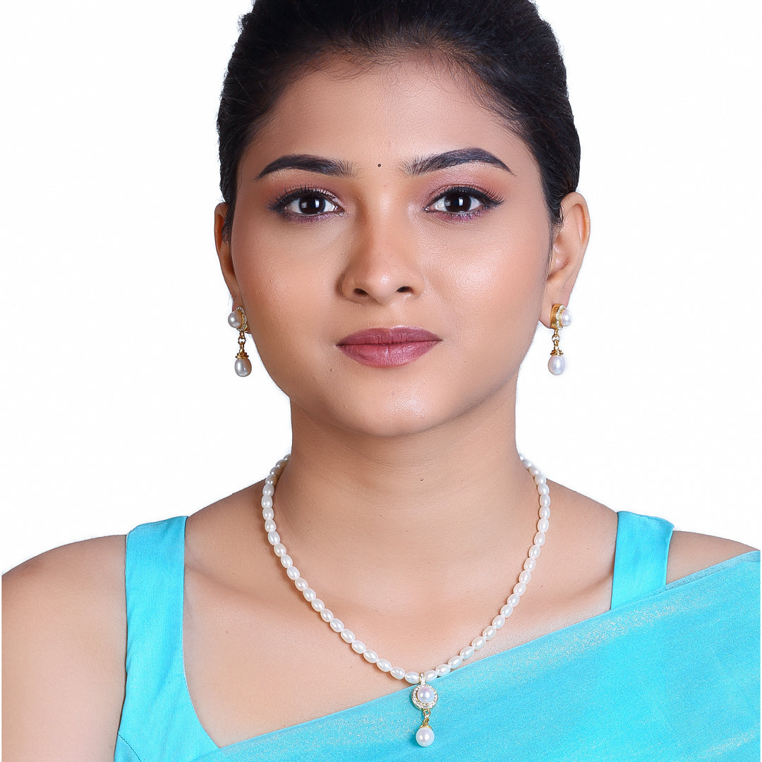 Freshwater Oval Shape Cherished Charm Pearl Set