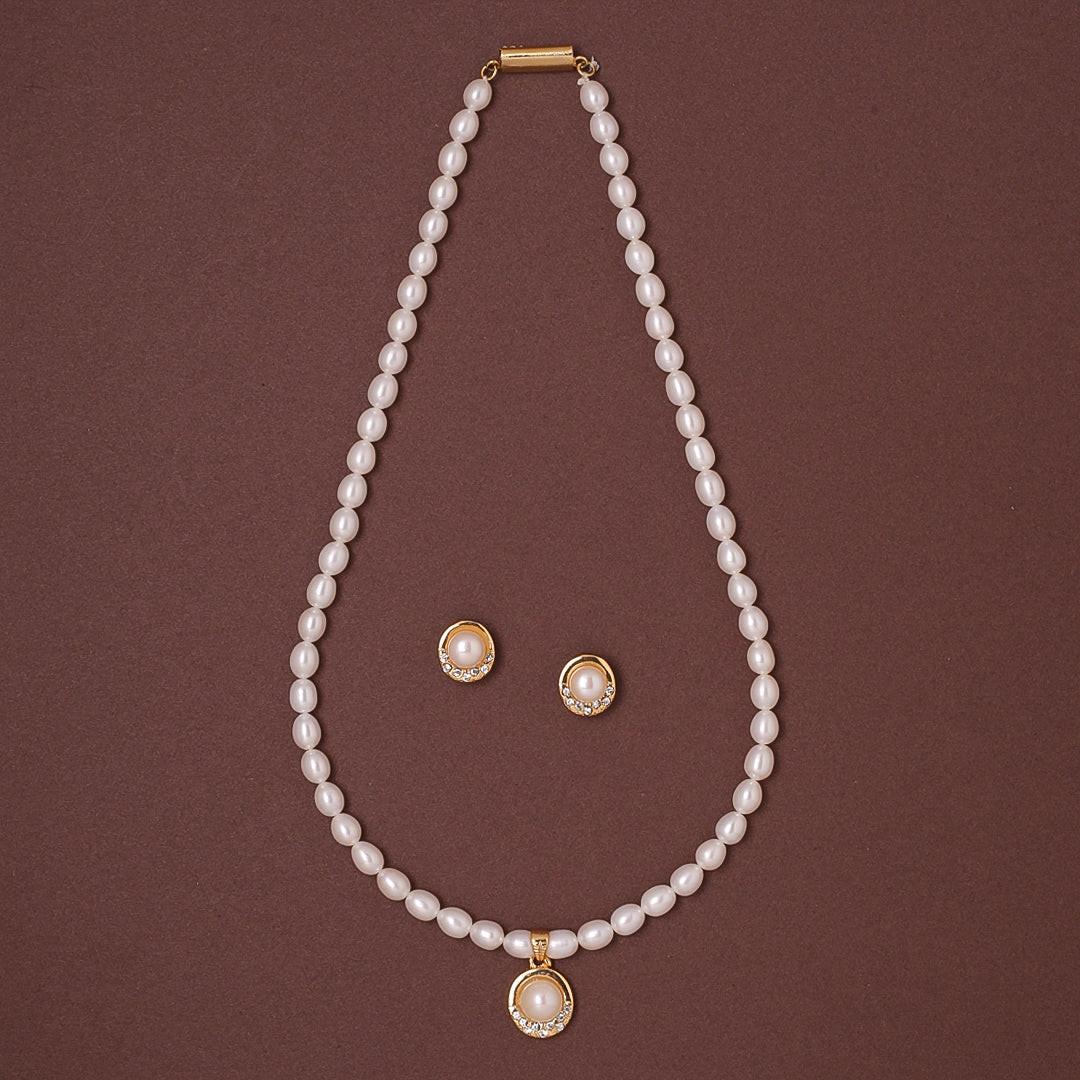 Freshwater Oval Shape Heritage Gleam Pearl Set