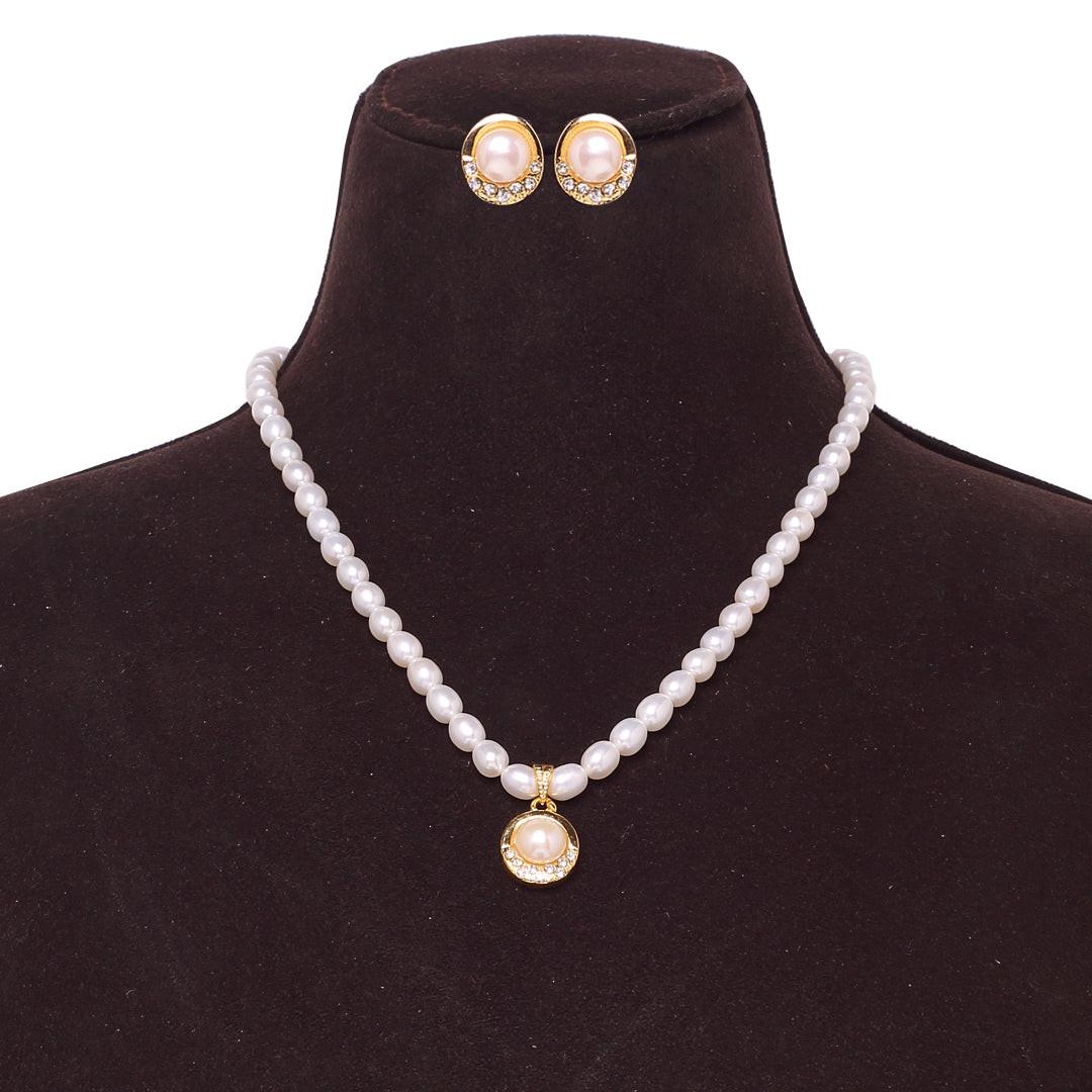 Freshwater Oval Shape Heritage Gleam Pearl Set