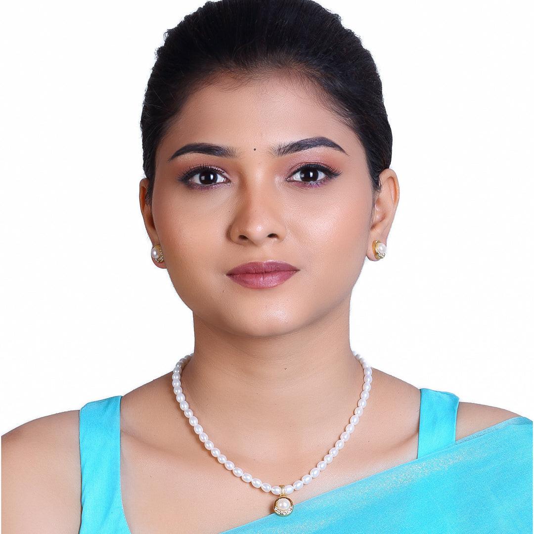 Freshwater Oval Shape Heritage Gleam Pearl Set