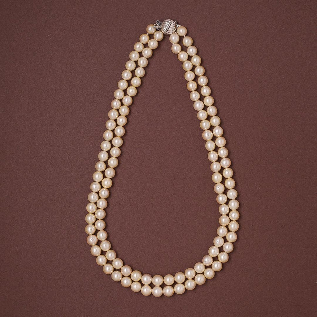 Charming Genuine 3 Rows 8mm Pink South Sea Shell Pearl Round Necklace Charming Genuine 3 Rows 8mm Pink South Sea Shell Pearl Round Necklace