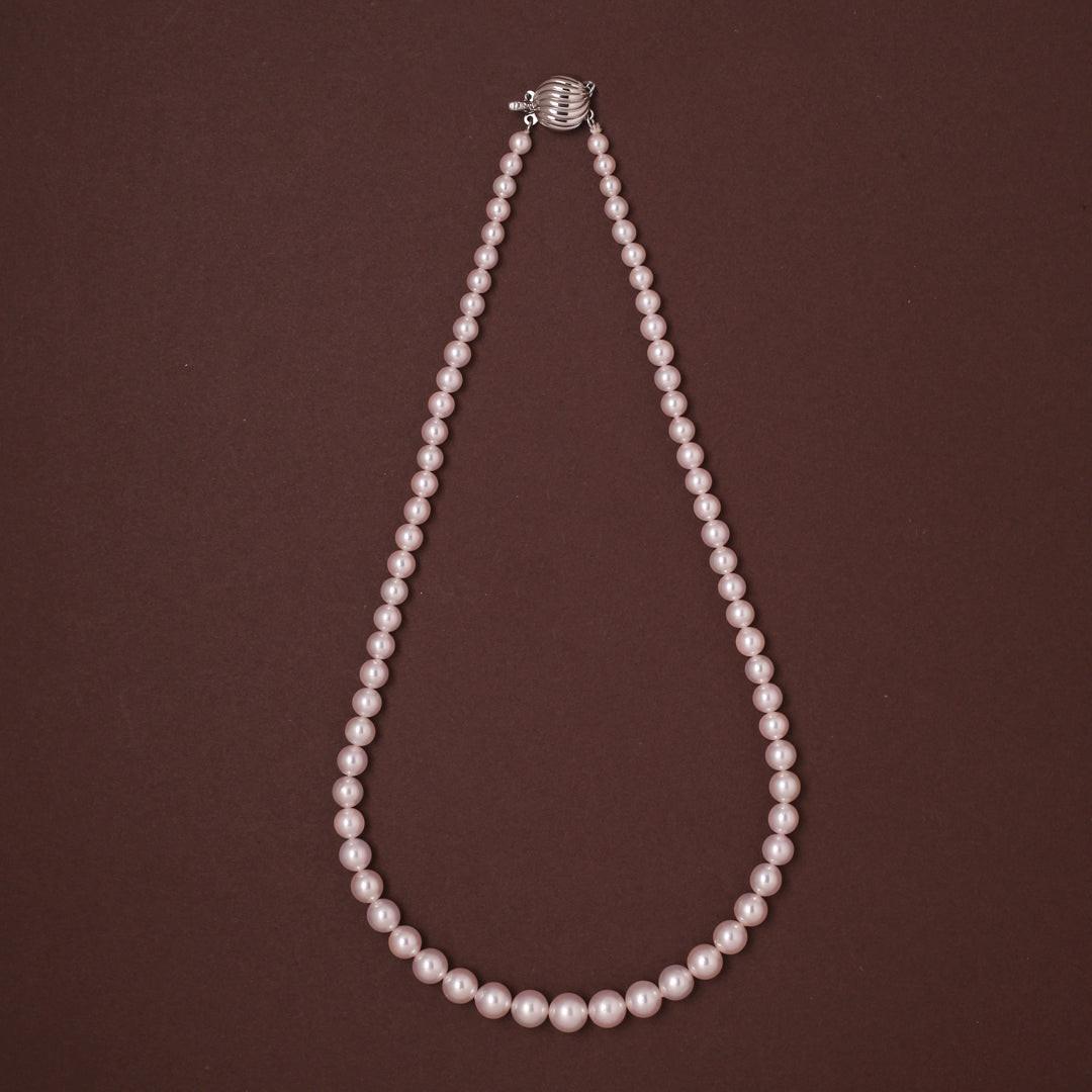 Graded Round White Japanese Akoya Pearl Necklace, 5–9mm, AAA Quality