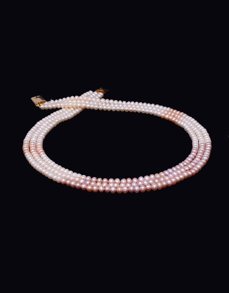 The Modest Half Round Multi-Color Freshwater Pearl Necklace