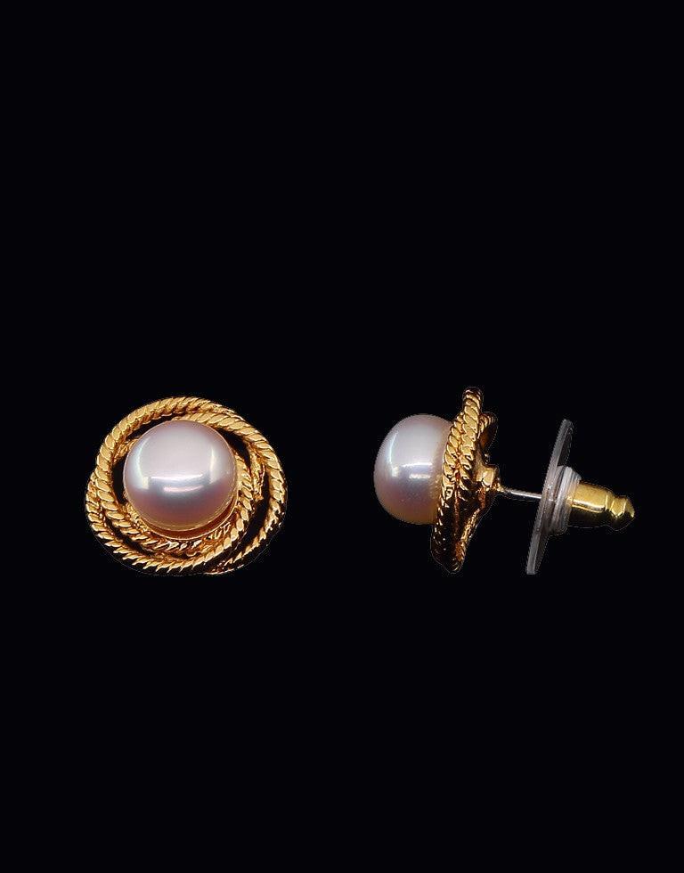 Freshwater Pearl Fancy Stud Earrings