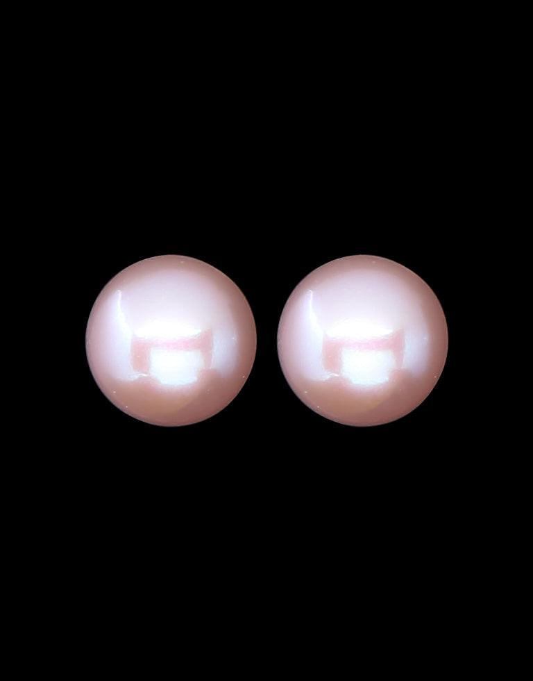 Ravishing Lavender Freshwater Pearl Stud Earring