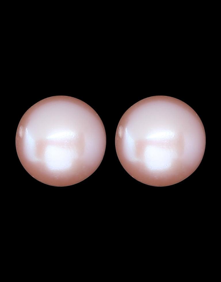 Lavender Freshwater Pearl Stud Earring