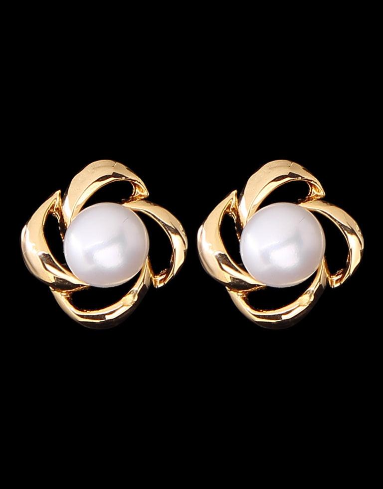 Lovely Freshwater Pearl Fancy Stud Earrings