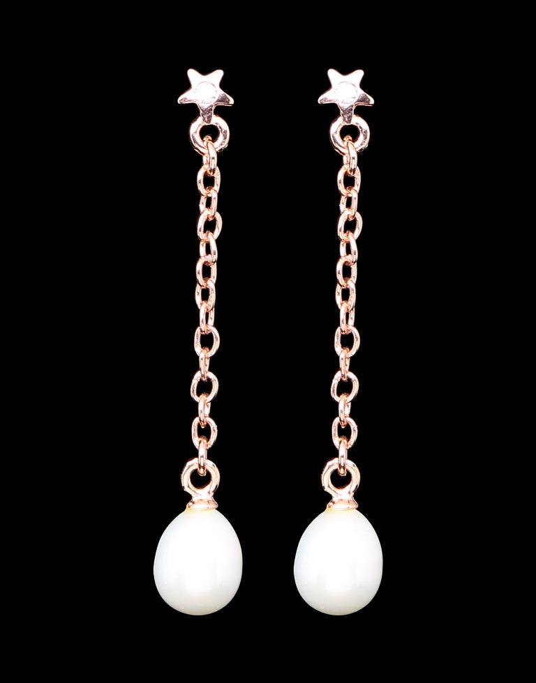Engaging Freshwater Pearl With Semi Precious Stone Fancy Stud Earrings