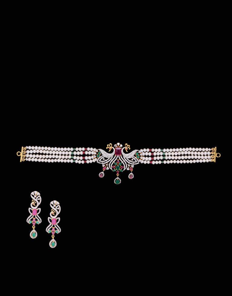 Freshwater Pearl Choker Necklace Set