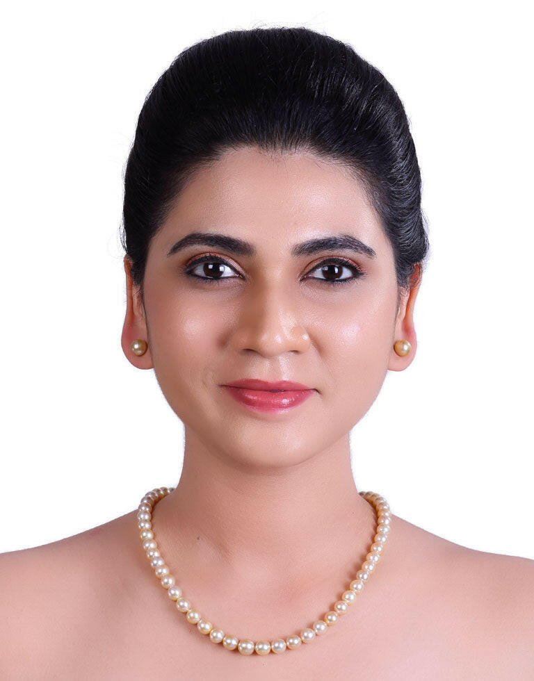 Natural Golden South Sea Saltwater Pearl Necklace 8–9.5mm, AA+