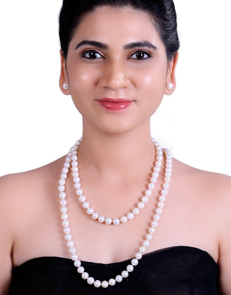 Royal White Freshwater Pearl Necklace