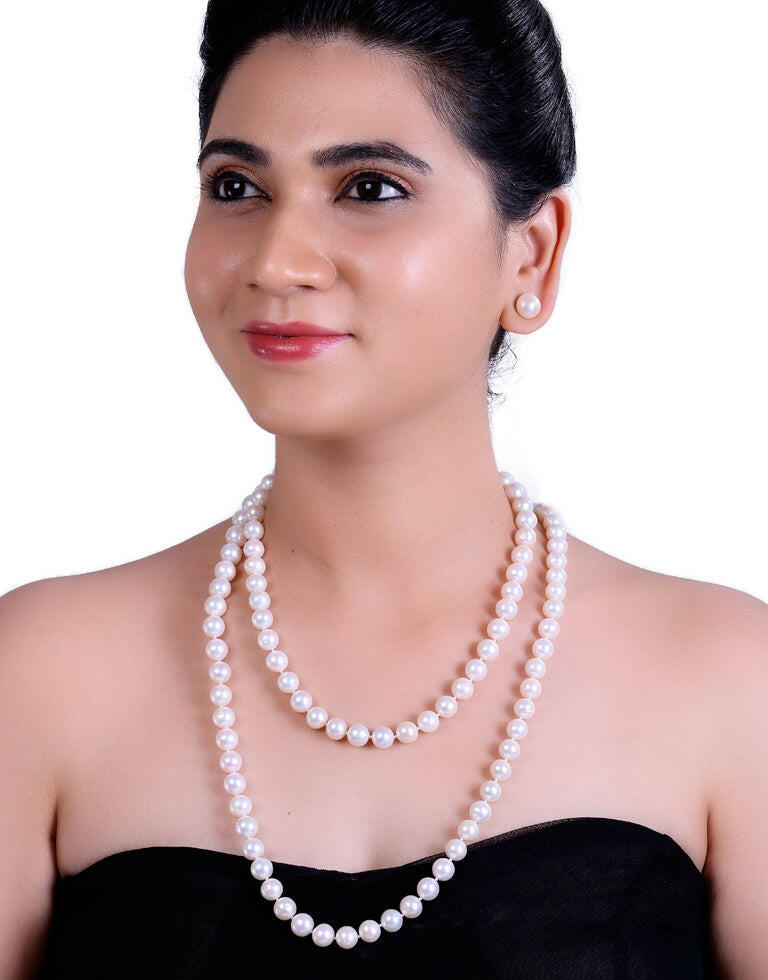 Royal White Freshwater Pearl Necklace