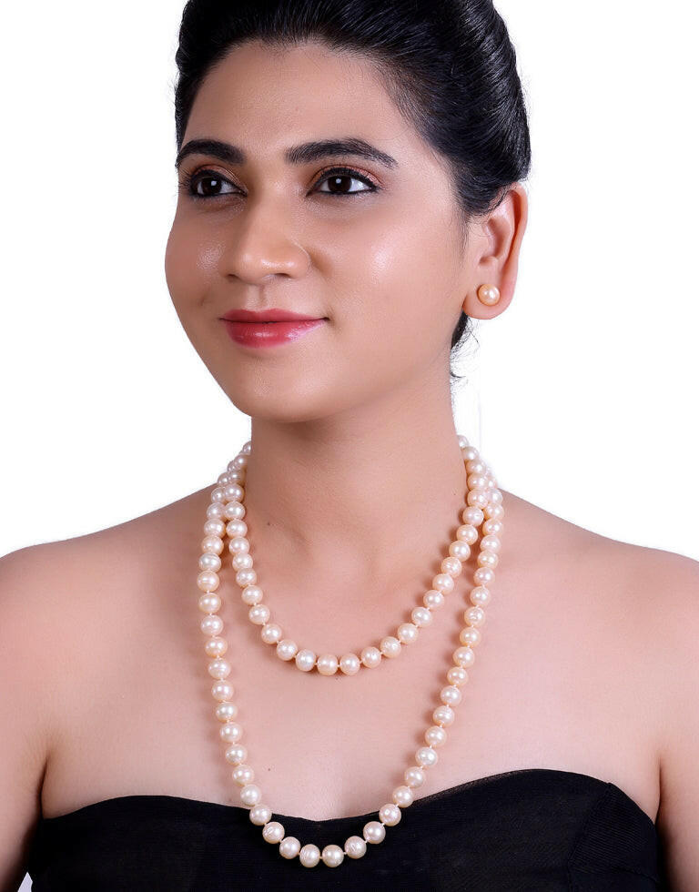 Dreamy Light Pink Freshwater Pearl Necklace