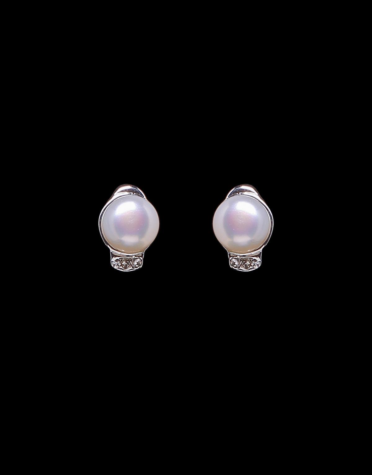 Freshwater Pearl With Cubic Zircon Fancy Stud
