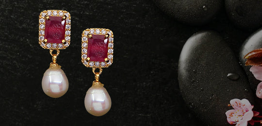 Buy Pearl Earrings For Women Online