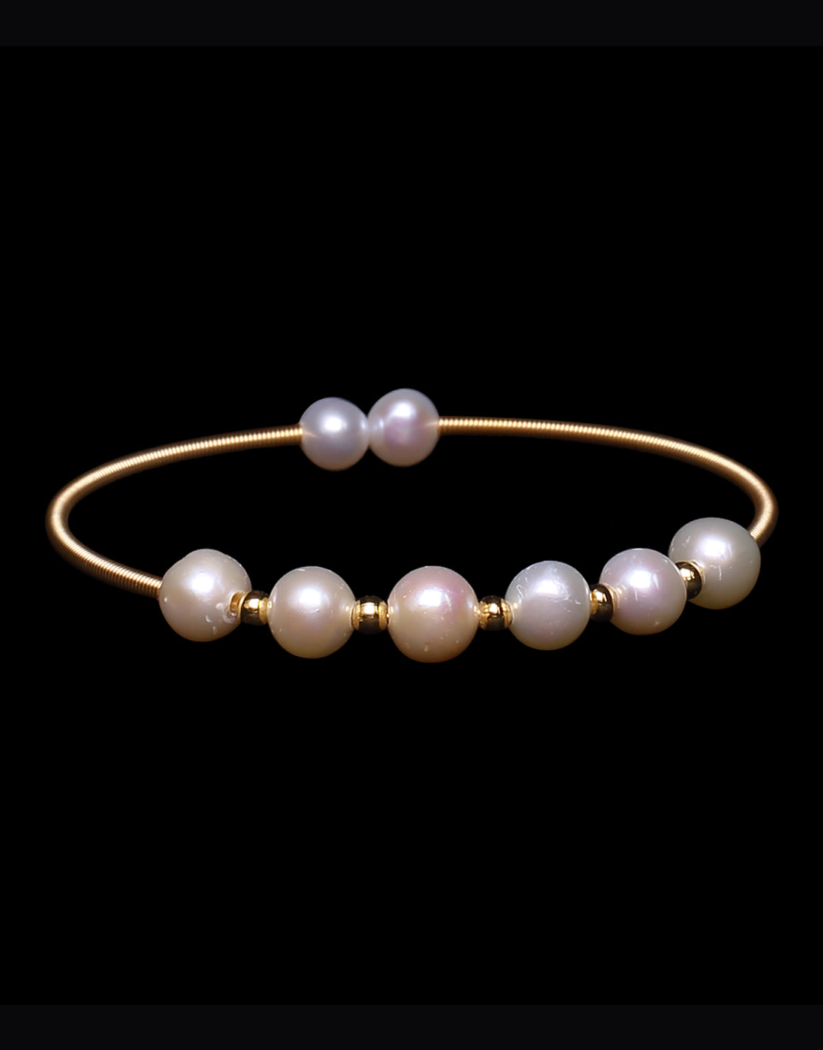 Fancy White Round Freshwater Pearl Bracelet