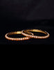 Round Single Line Pink Freshwater Pearl Bangles
