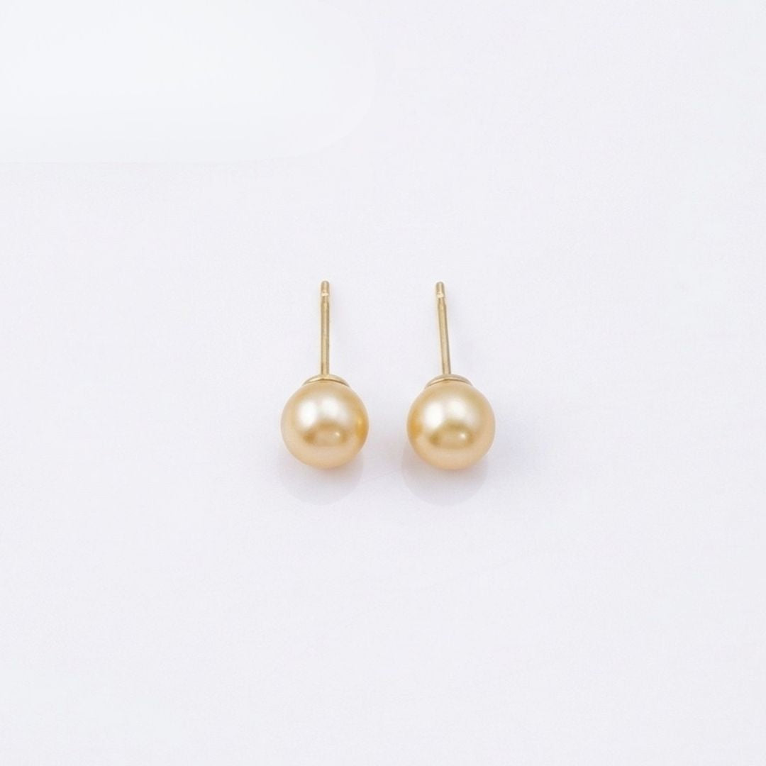 Trio South Sea Pearl Stud Earrings – 8.0 – 9.0 MM Natural Colours
