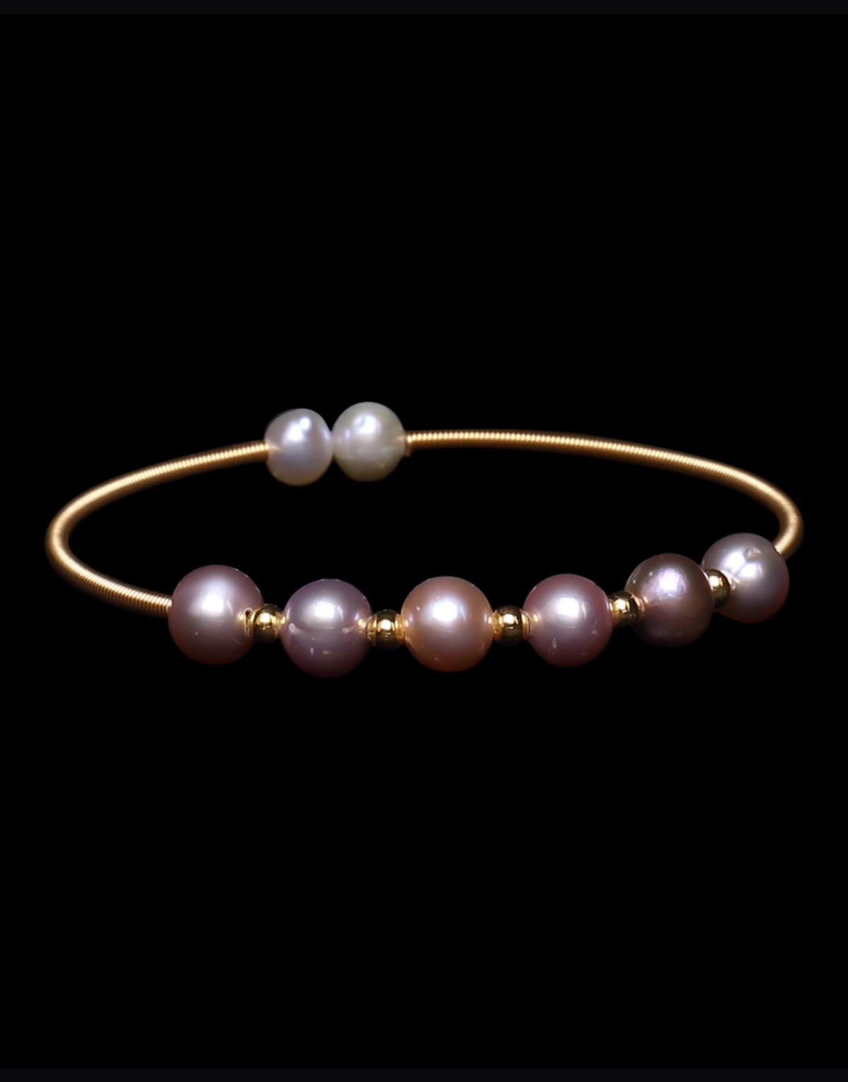 Fancy Lavender Round Freshwater Pearl Bracelet