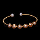 Fancy Pink Round Freshwater Pearl Bracelet