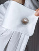 Freshwater White Pearl Studded Gold-Plated Cufflinks