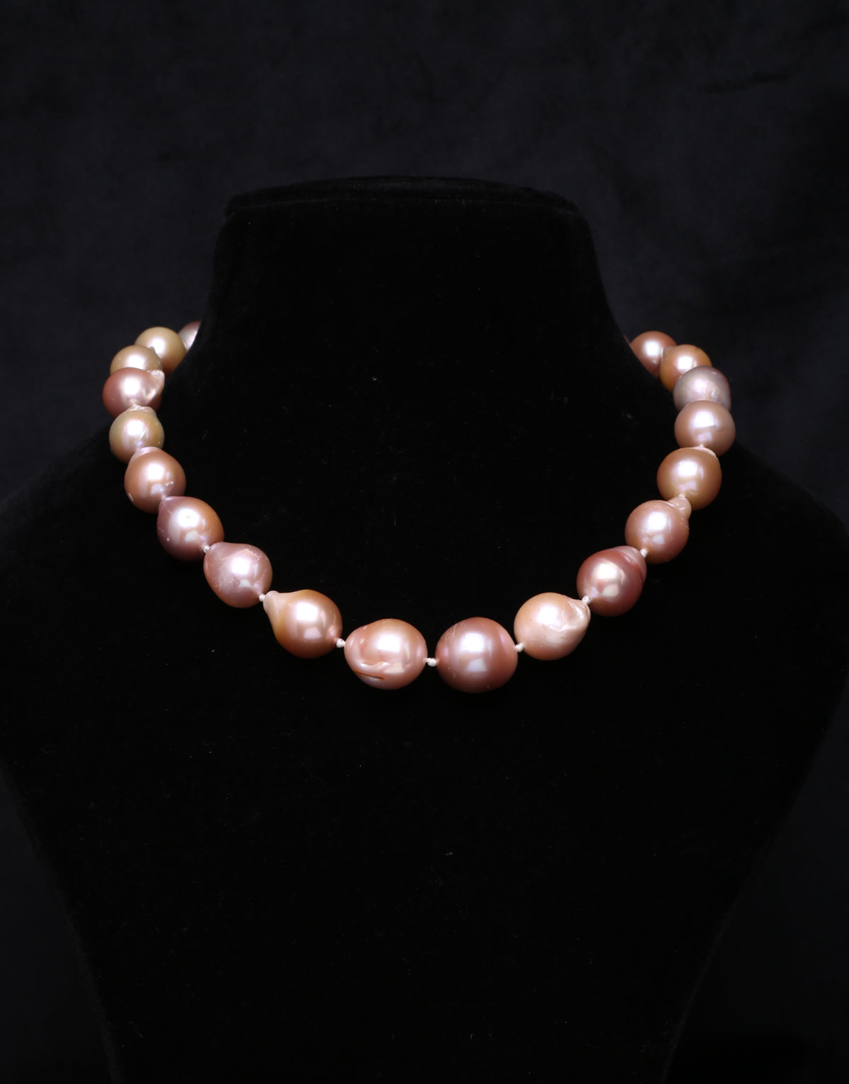 Freshwater Pink Baroque Pearl Necklace