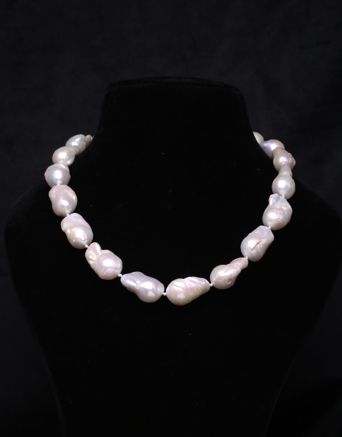 Freshwater White Baroque Pearl Necklace