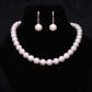 White Freshwater Pearl Necklace Set