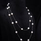 Long Single Line Two Style Freshwater Pearl String Necklace