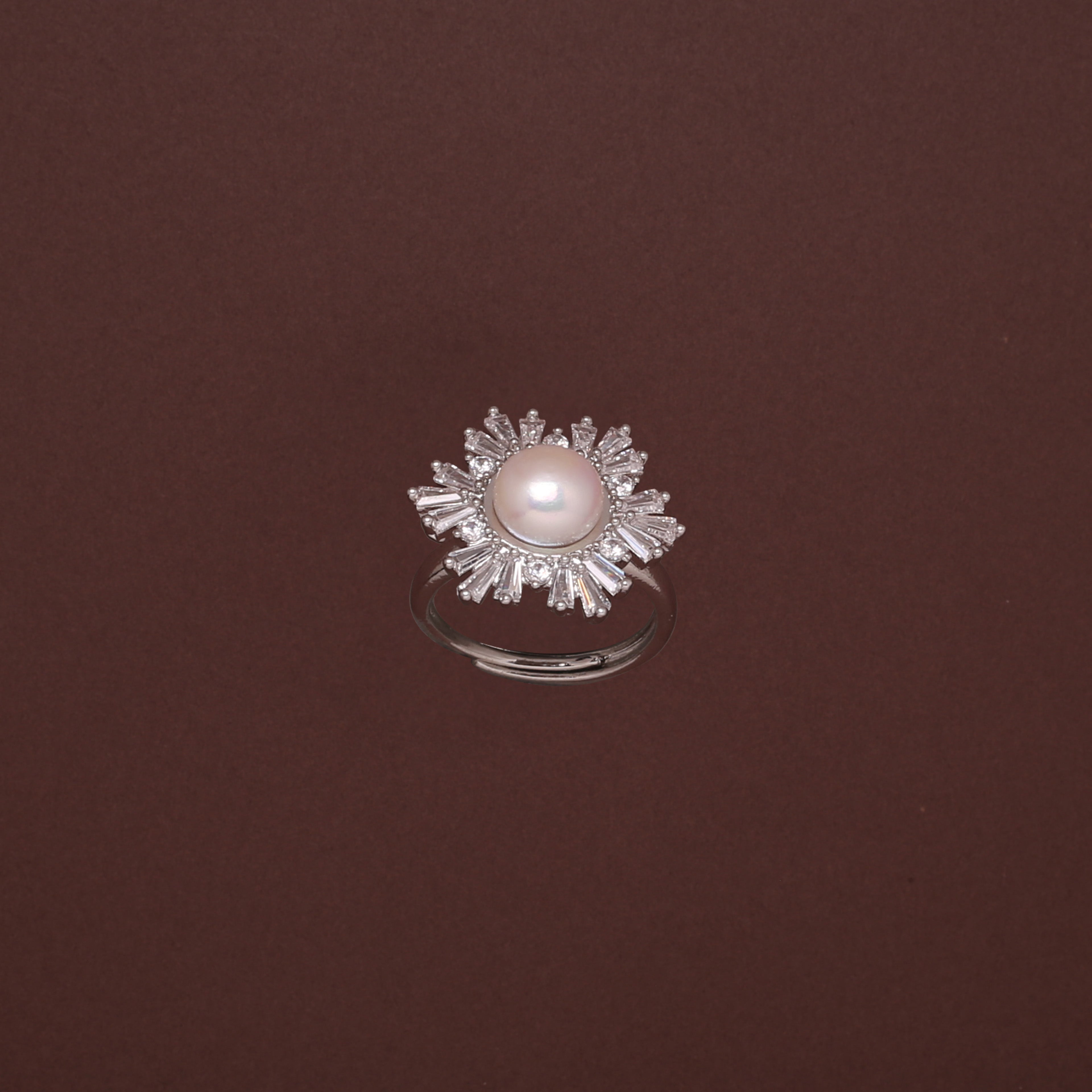 Radiant Starburst Freshwater Pearl Ring