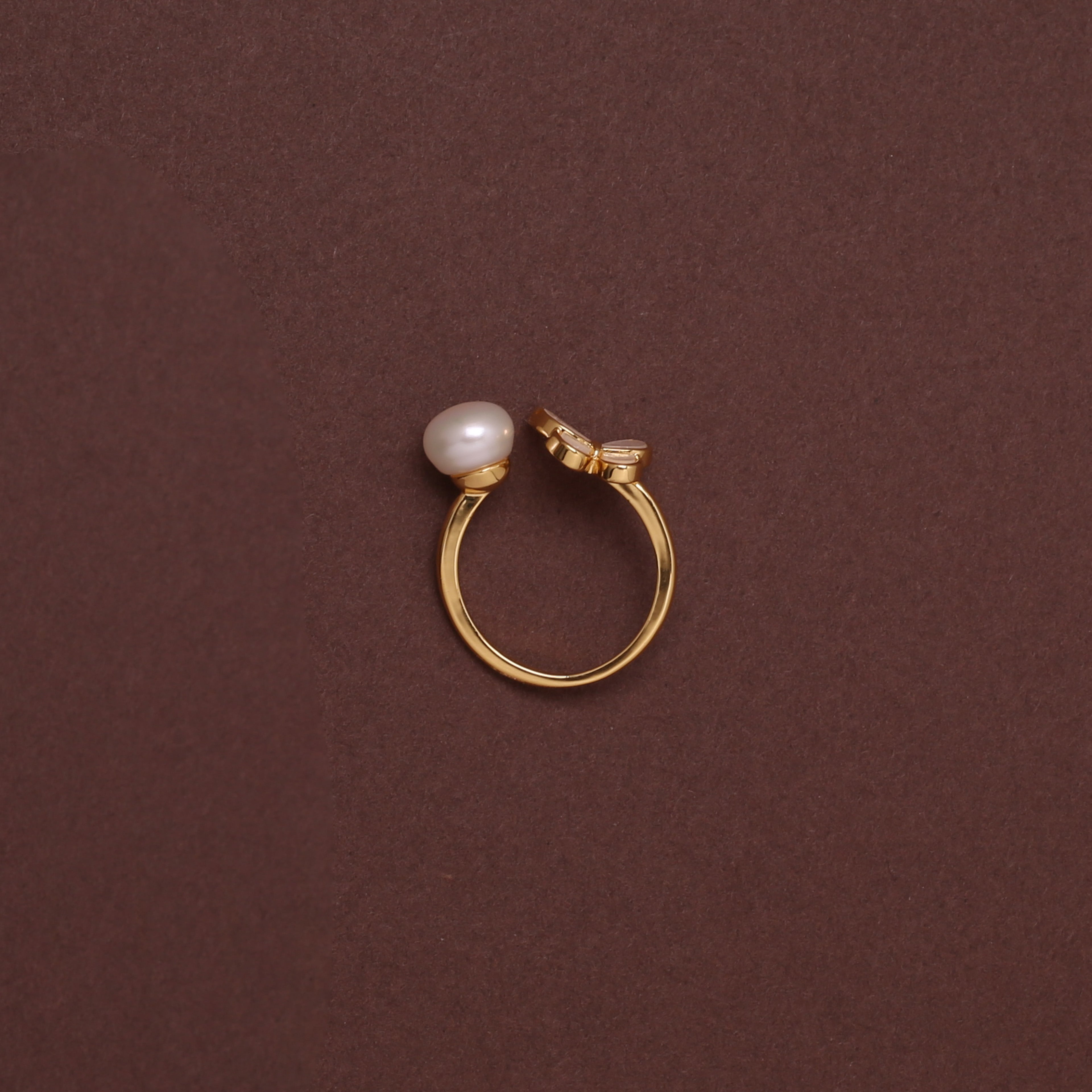 Butterfly Elegance Freshwater Pearl Ring