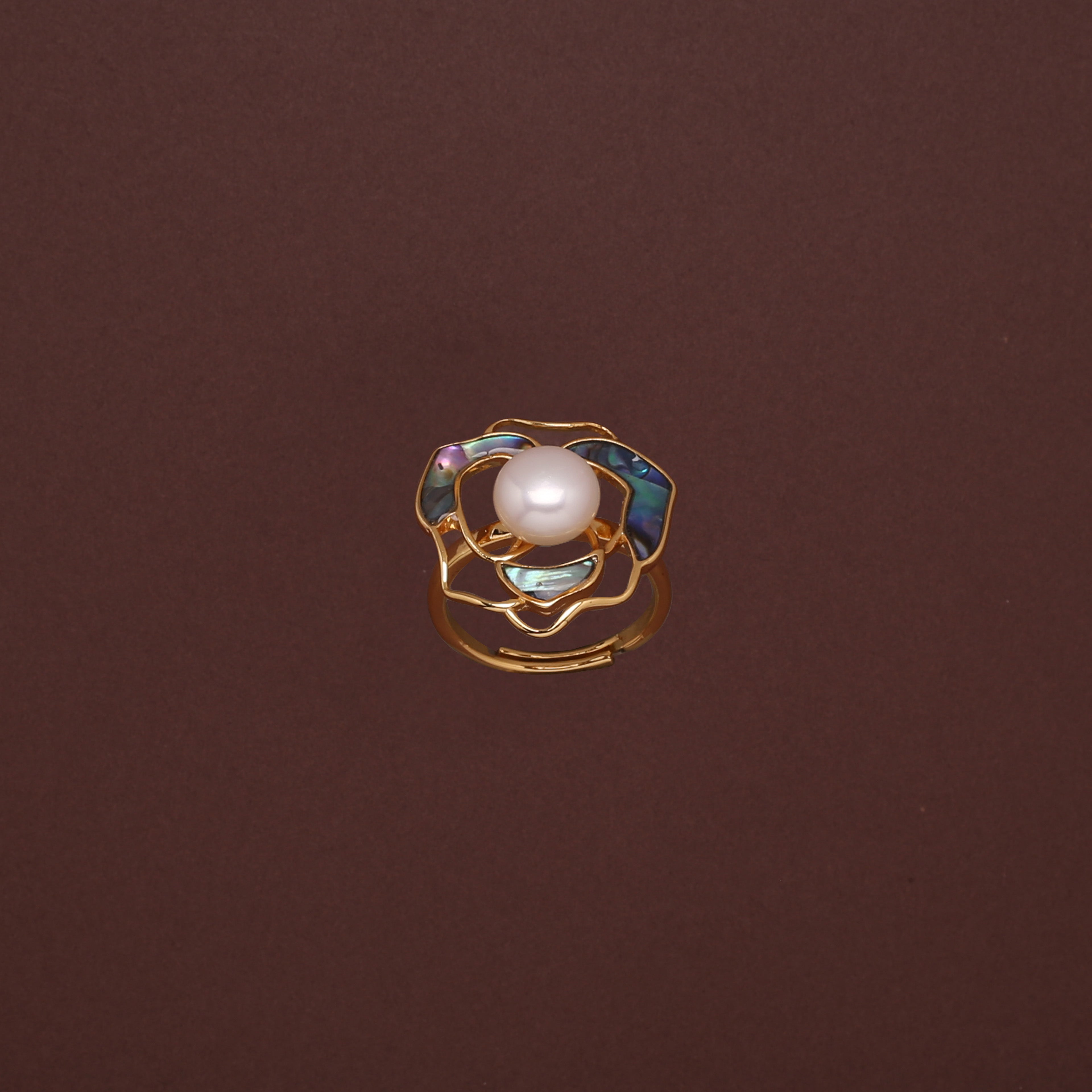Blooming Elegance Freshwater Pearl Ring