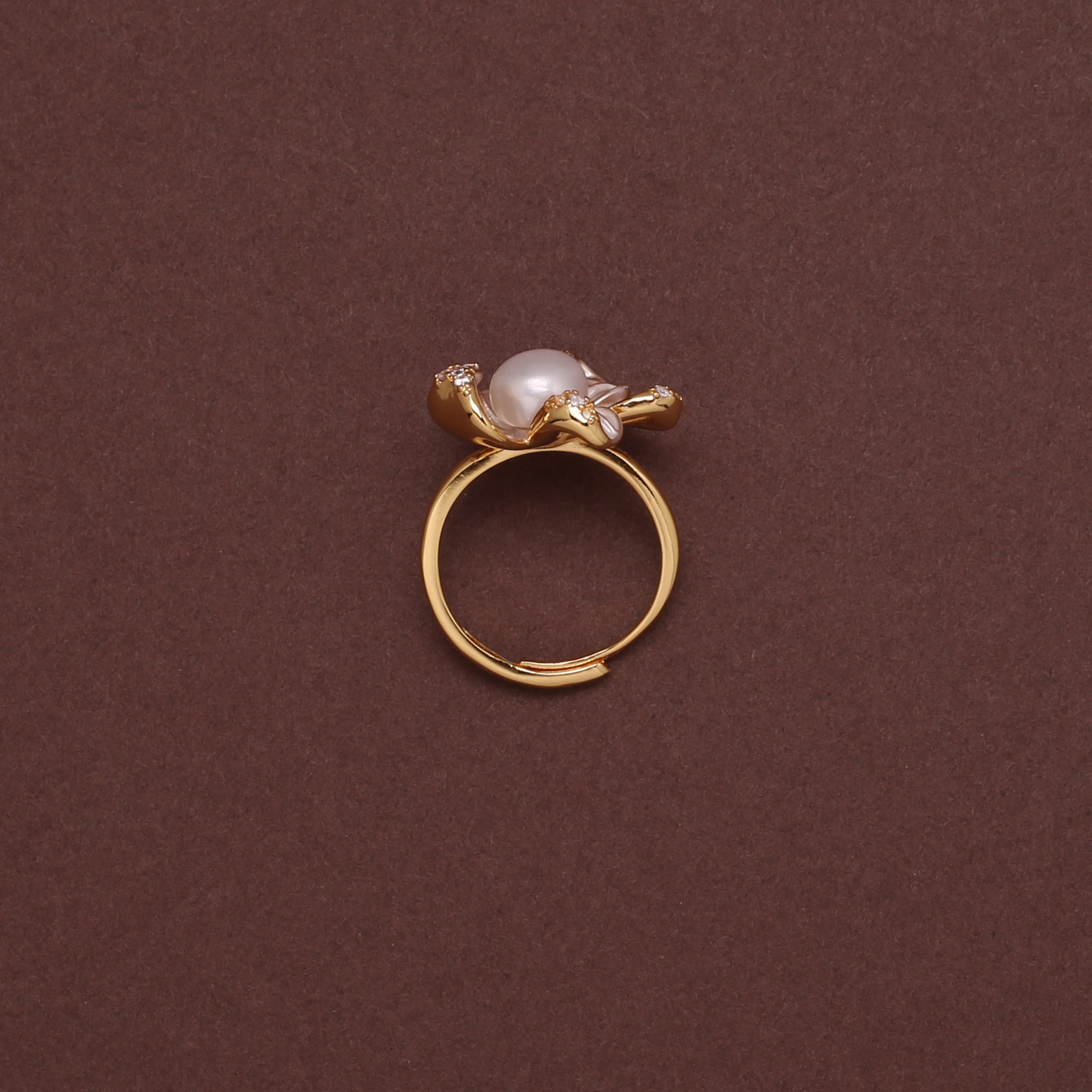 Floral Grace Freshwater Pearl Ring
