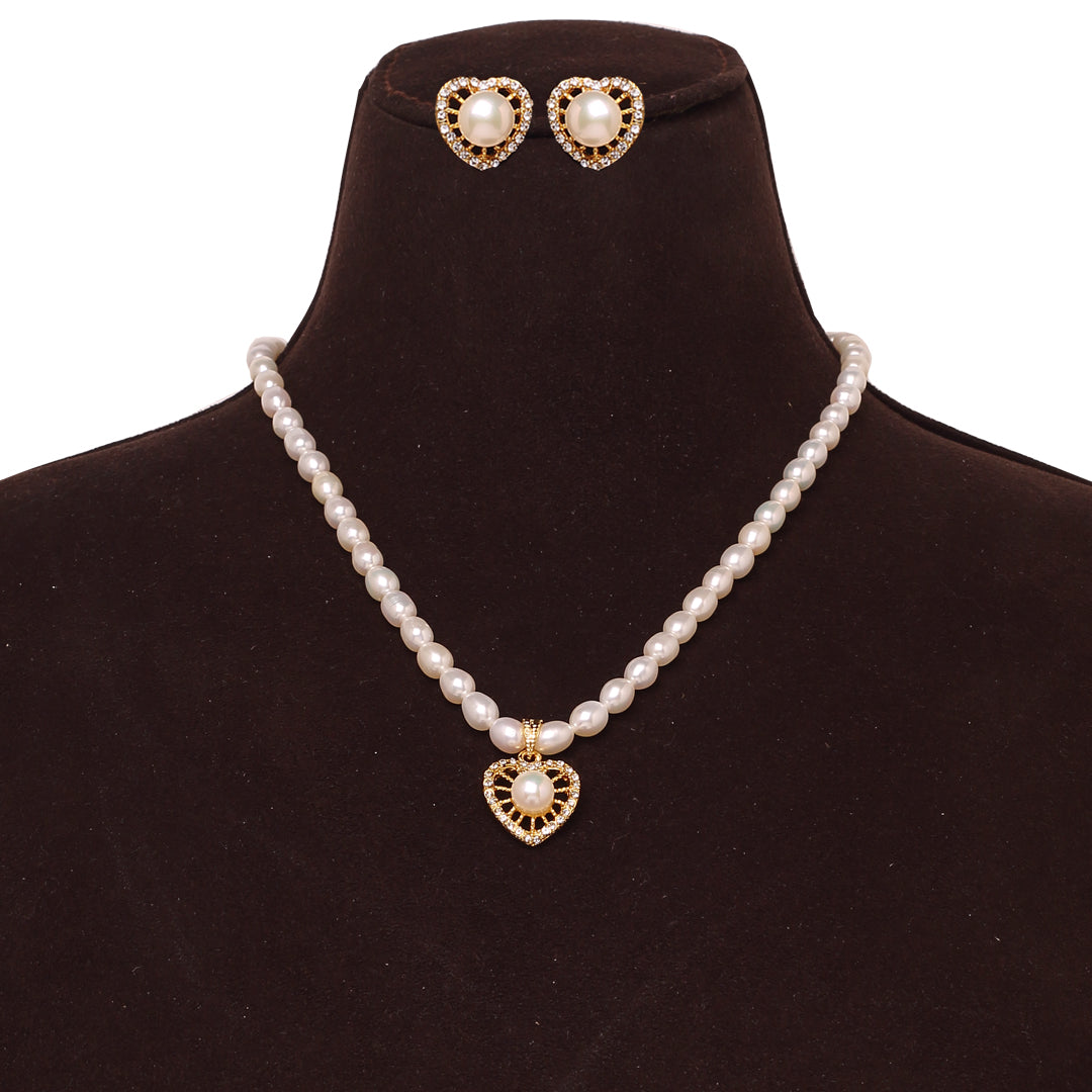 Heart of Elegance Freshwater Oval Shape Pearl Set