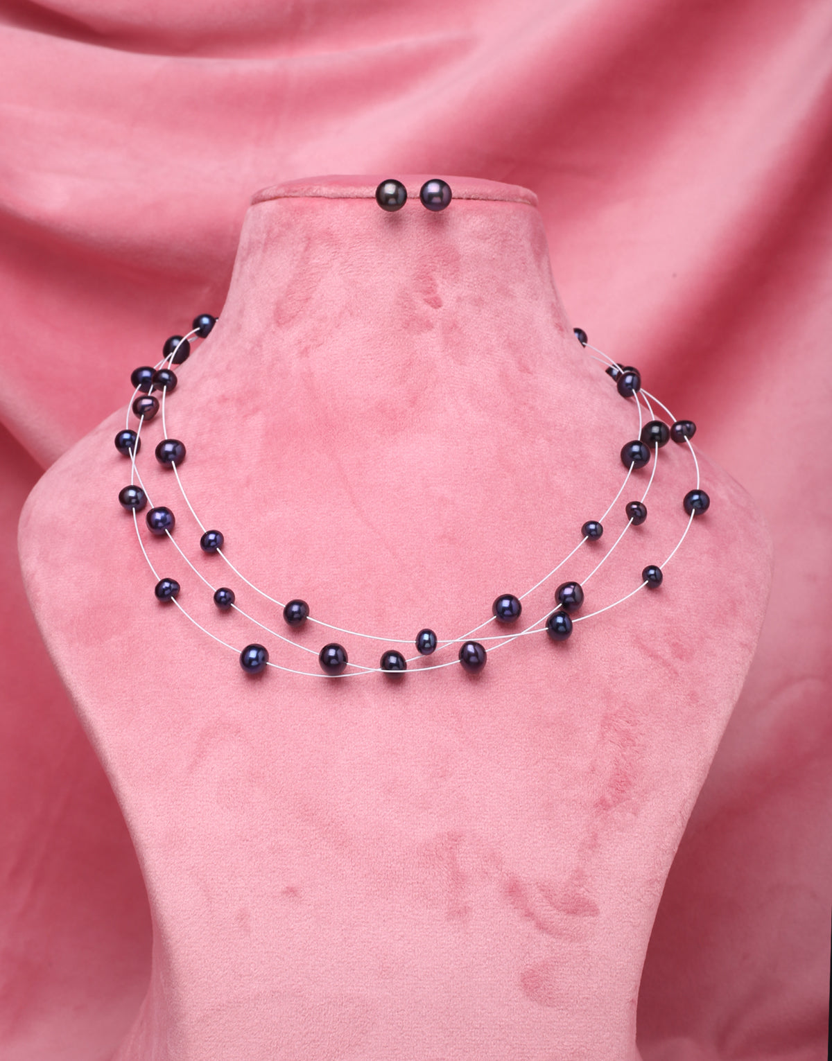 Mangatrai Jewellers Multicolor Pearl Necklace Set Stylish Layer