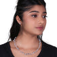 Stylish 3 Layer Grey Freshwater Wire Pearl Necklace Set