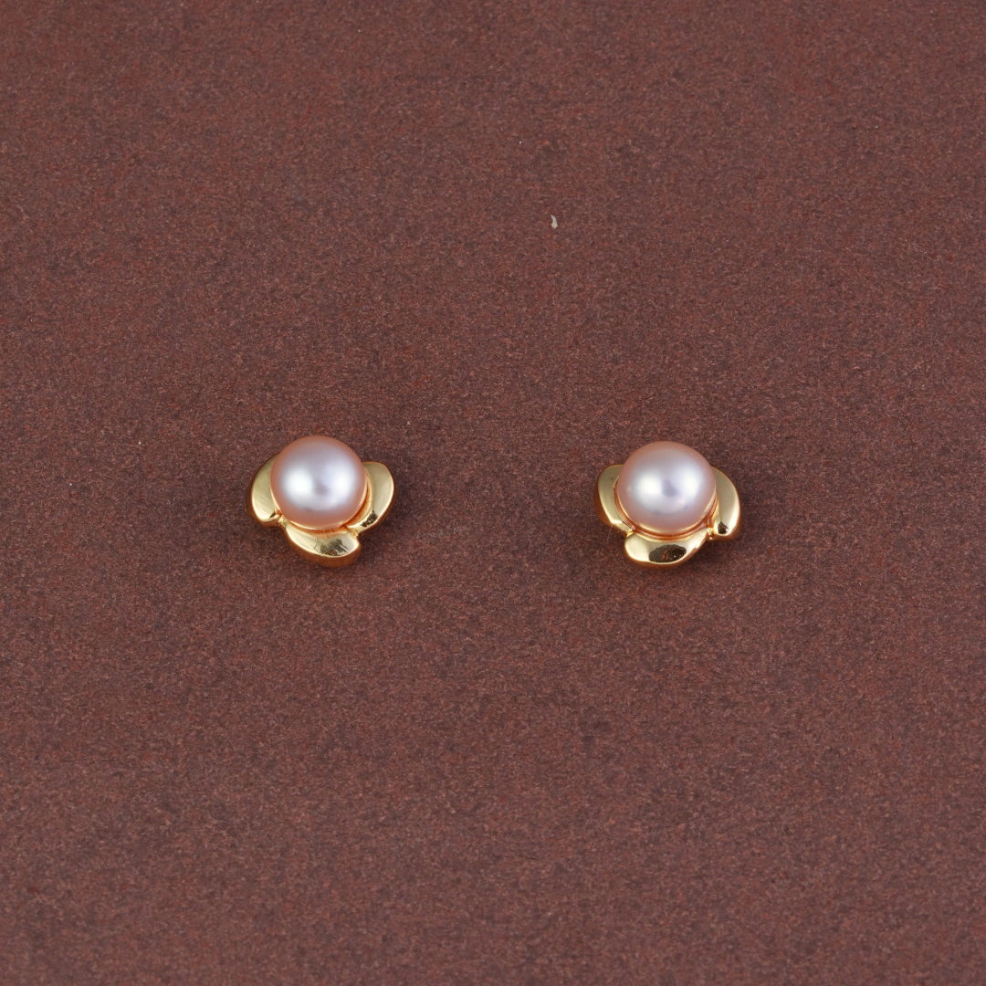 Freshwater Lavender Pearl Stud