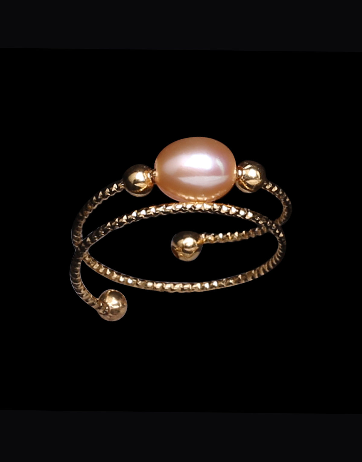 Fancy Pink Freshwater Pearl Ring