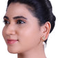 Freshwater Pearl With Cubic Zircon & Semi Precious Stone Fancy Stud Earrings