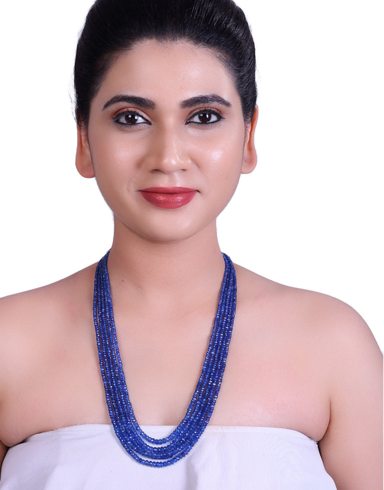 Buy Gorgeous Skyblue Colour Studded With Artificial Stone And Beads Necklace  Set For Women And Girls Online In India At Discounted Prices